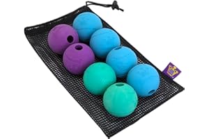 Chew King Fetch Balls Extremely Durable Natural Rubber Toy 2.5 inch, 8-pack (CM-0264-CS01)