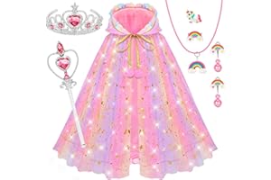 YAOOBEY Princess Dress up Clothes for Girls 4-6, Easter Birthday Gifts for Kids, Unicorn Costumes Toys 3 4 Year Old Girl