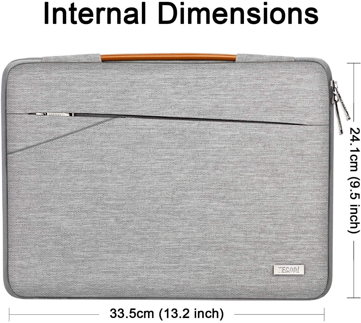 TECOOL 13.3 Inch Laptop Case Sleeve for MacBook Air 13 13.6 Inch M5 M4 M3 M2 M1 2026-2010, MacBook Pro 13 Inch - Image 3