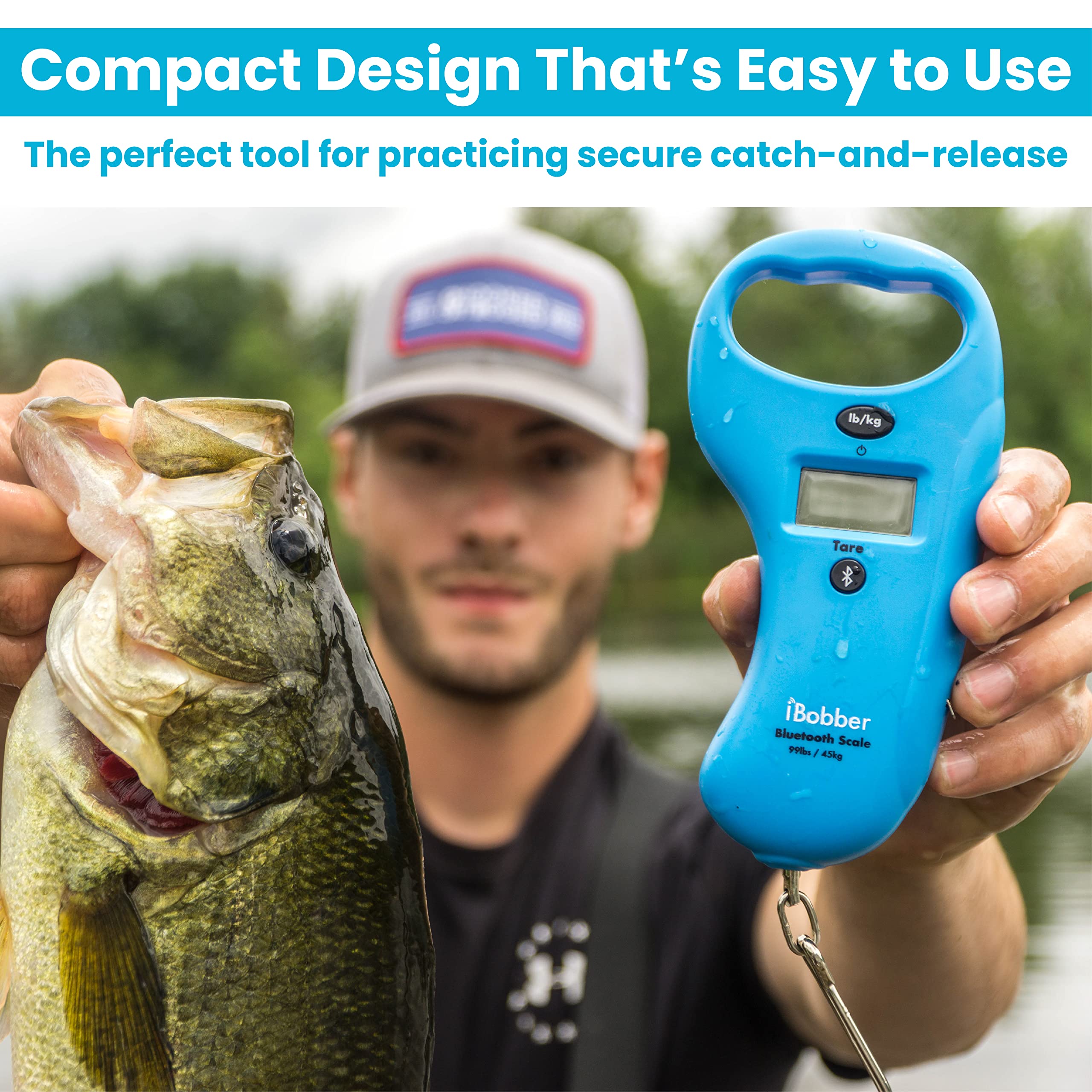 iBobber Bluetooth Digital Fish Scale with Builtin Tape Measure up to