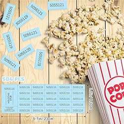Kosiz 504 Sheets 25 Bid Raffle Ticket with