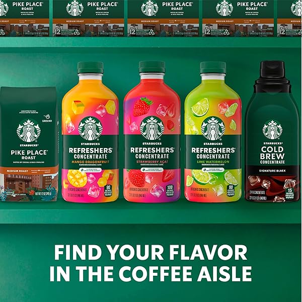 STARBUCKS REFRESHERS CONCENTRATE MANGO DRAGONFRUIT, REFRESHING DRINK, COLD DRINKS 32 FL OZ