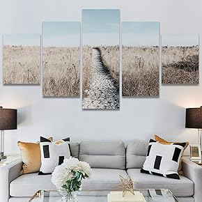 SIGNWIN 5 Panel Canvas Wall Art Modern Art...