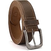 CHAOREN Mens Belts Leather - 35mm Genuine Leather Belt for Jeans - Men Gift for Casual Dress