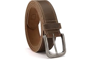CHAOREN Mens Belts Leather - 35mm Genuine Leather Belt for Jeans - Men Gift for Casual Dress