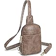 AOCINA INICAT Small Sling Bag Crossbody Vegan Leather Fanny Packs for Women Fashionable Chest Bag for Travel