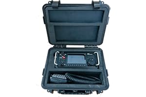 PQIQP Waterproof Dust Proof Portable Box w/Customizable Foam Hard Case for XIEGU X6200 Custom Case IP67 (for X6200)