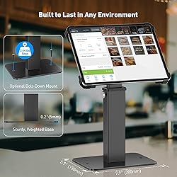 AboveTEK Anti-Theft iPad Kiosk Stand, 360 Rotation