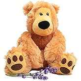 Bear Hugs - Microwavable & Weighted Plush Stuffed Animal - Heated Plushie for Warmth - Cute, Soft, Cozy Toy for Adults & Children (Boys, Girls, & Toddlers) by Warm Pals