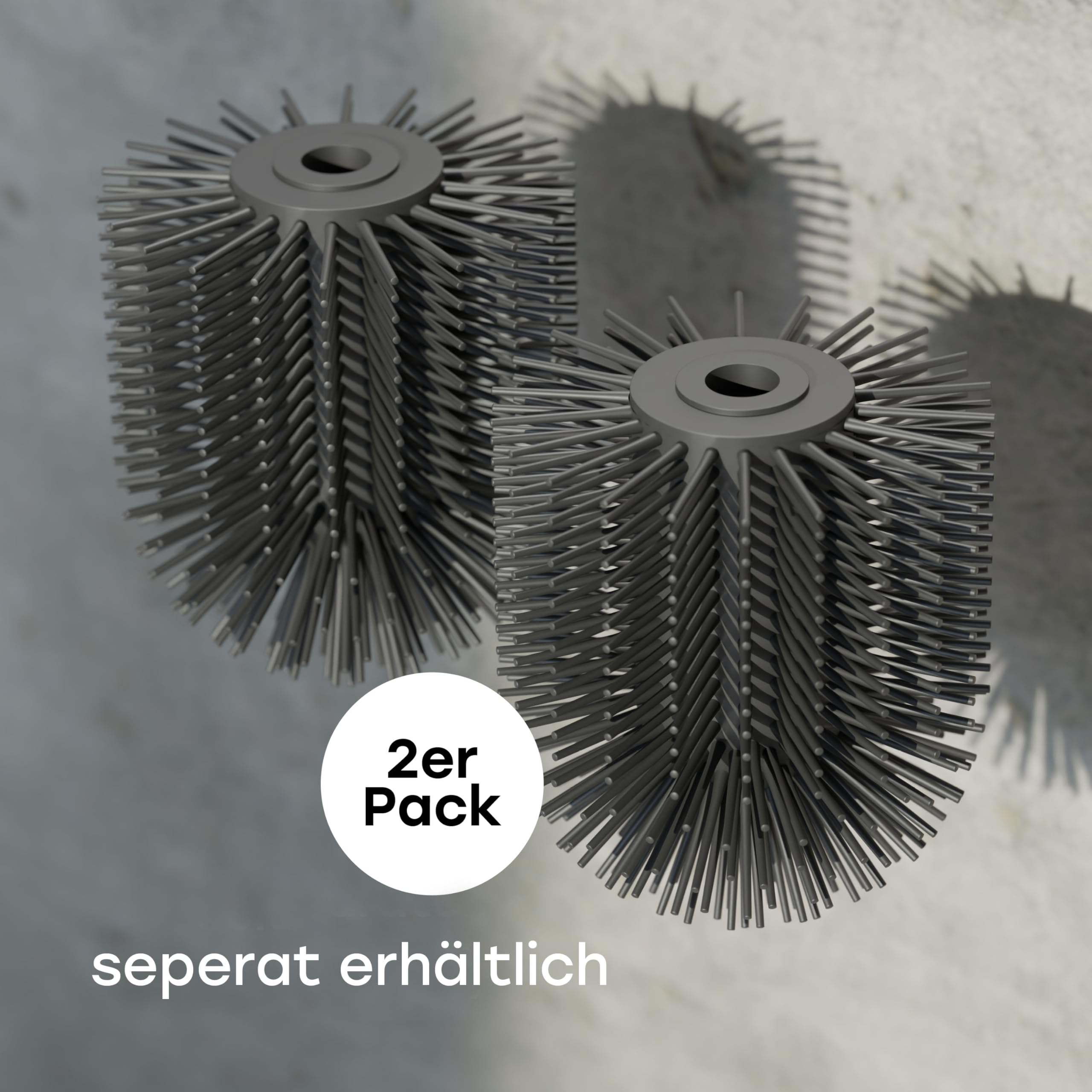SAVEGA - Klobürste Silikon Edelstahl - Antibakterielle Toilettenbürste mit stilvollem WC Bürstenhalter - Design WC Bürste Silikon mit Spritzschutz - Klobesen - Toilet Brush (Schwarz) 7