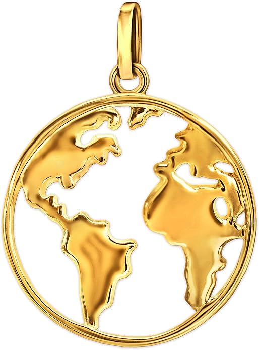 CLEVER SCHMUCK Goldener Adler Anhänger - 333 Gold 8 Karat 36x21mm