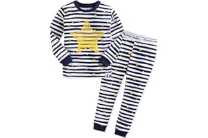 VAENAIT BABY 12M-12Y Infant Kids Junior Boys Girls Animal Truck Rabbit Character 100% Cotton Pajamas Set