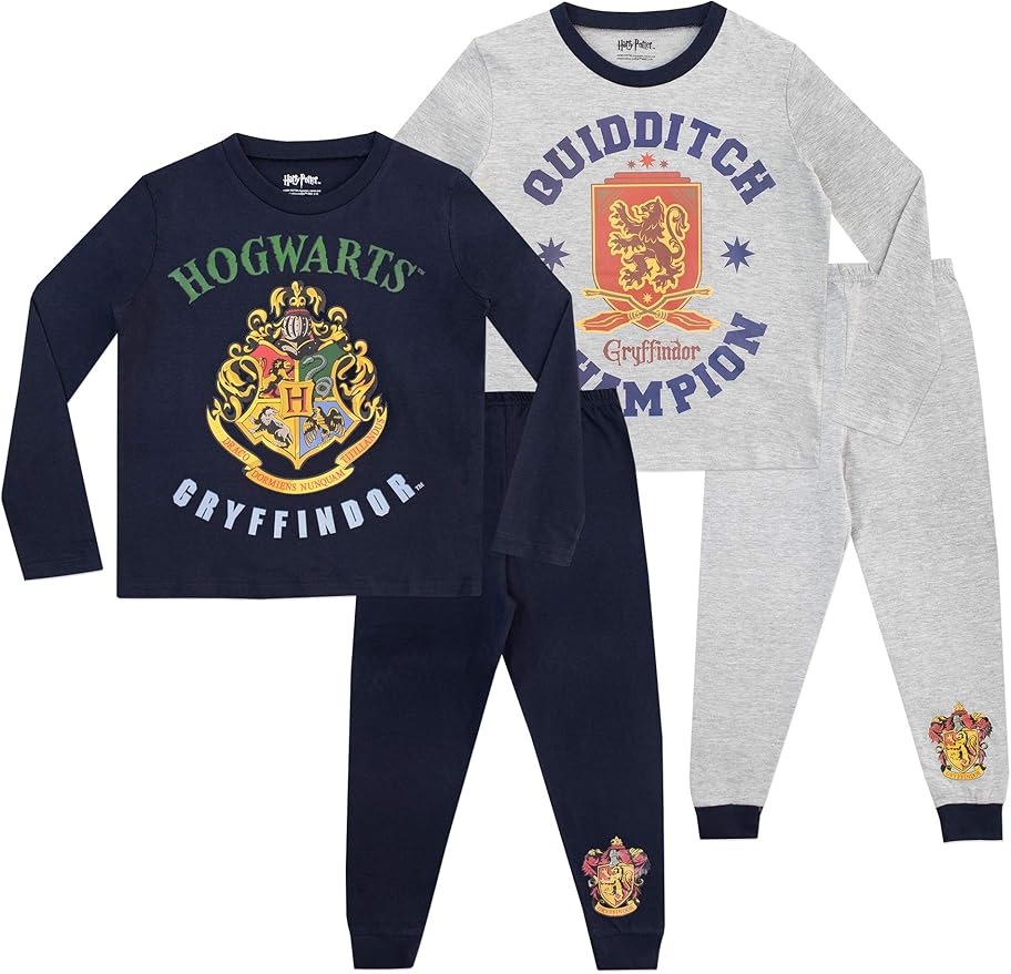 Pigiama Harry Potter A Maniche Lunghe Per Ragazze - Cotone 100%