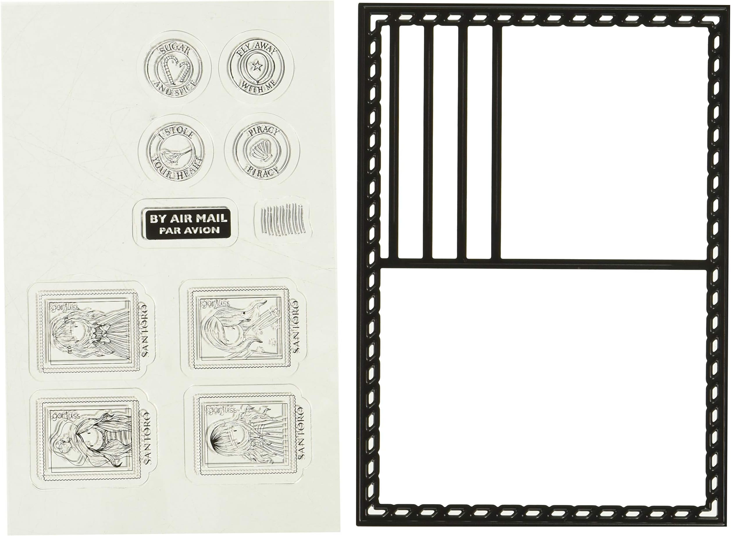 Santoro Gorjuss Postcard Die & Stamp Set