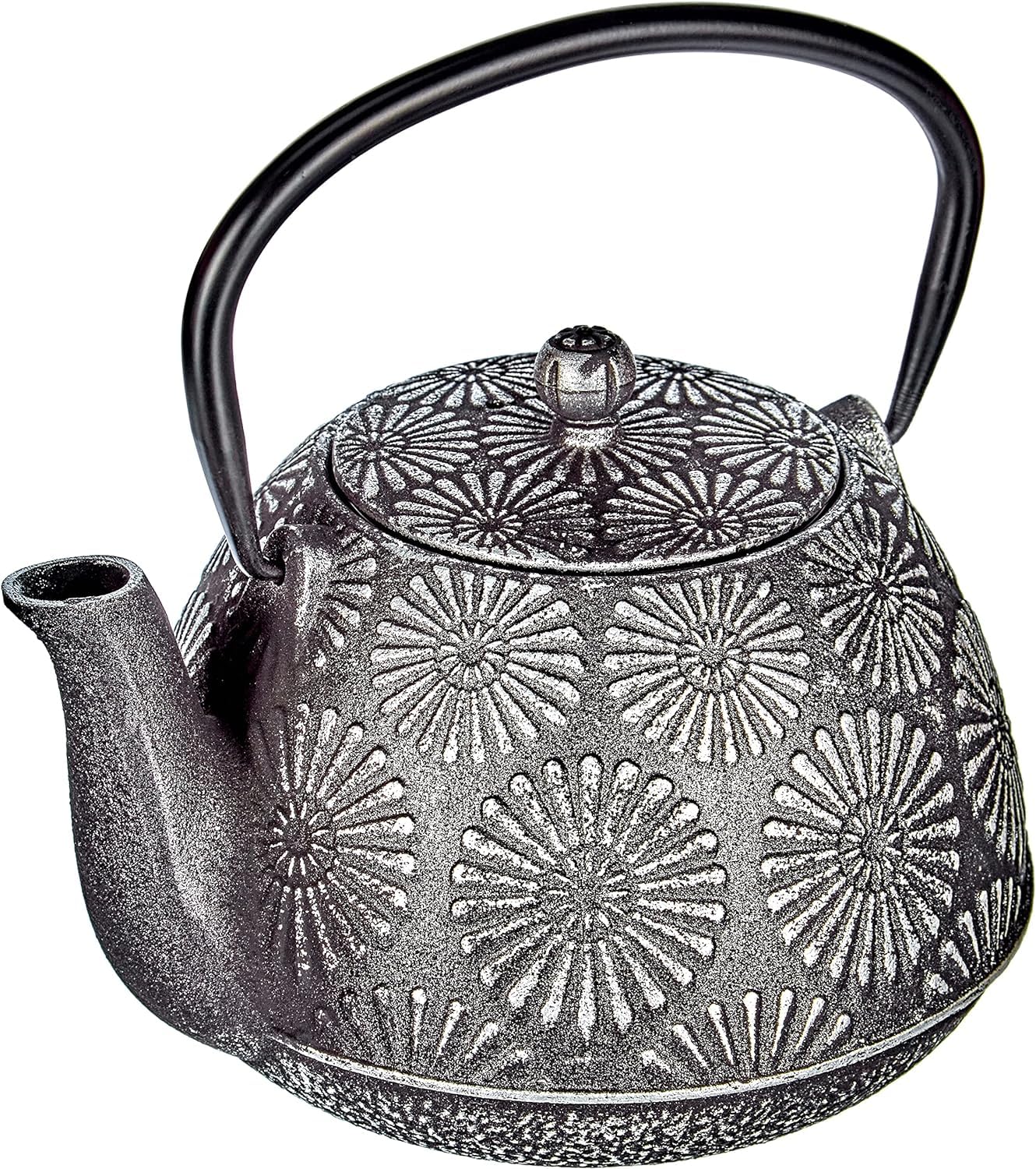 IBILI Cast Iron Bali Teapot, 1.2 Litres, Enamel Interior, Induction Safe