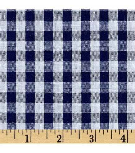 Navy Cheque Pattern Navy Check Upholstery Fabric