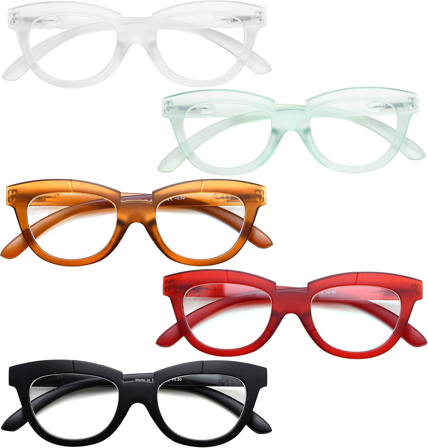 Eyekeeper Reading Glasses for Women 5-Pack Half Moon Ladies Readers +1.50 - Image 3