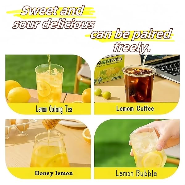 REAL LEMON JUICE, COLD-PRESSED LEMON JUICE CONCENTRATE DRINK MIX, 20 SINGLE-SERVE PACKETS, 15ML EACH. LIQUID WATER ENHANCER. PRESERVES NATURAL VITAMINS WITH COLD-PRESS TECHNOLOGY. MIX WITH WATER, TEA, OR SMOOTHIES IN SECONDS!