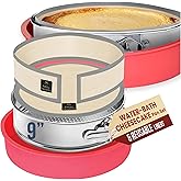 PETÍTS DESSERTS Cheese Cake Pans for Baking - NON TOXIC 9 Inch Spring Form Pan for Cheesecake with LEAKPROOF SILICONE PROTECTOR - STAINLESS STEEL 9 Inch Springform Pan for Cheesecake WATER BATH