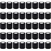 TGANNYOCR 40 Rolls Self Adhesive Bandage Wrap Bulk Breathable Athletic Tape Elastic Cohesive Bandage Adhesive Wrap Roll for Sports Wrist Ankle, 2 Inch x 5 Yard (Black Colors)