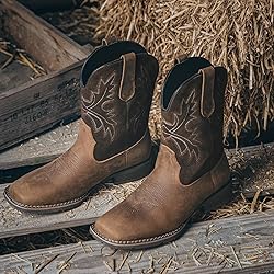 Lumeheel Cowboy Boots for Men - Real Leather