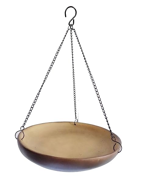 Hanging Dish Wild Bird Water Feeder Or Seed Feeder Hanging Resin