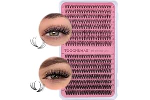 Lash Clusters 30D+40D Individual Lashes 320pcs Cluster Eyelash Extensions 8-16MIX DIY Lash Extension D Curl Wispy False Eyelashes Clusters by TOOCHUNAG