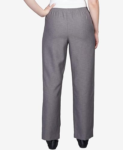 Alfred Dunner Women's Solid Medium Pant Size 12 Grey in Oman