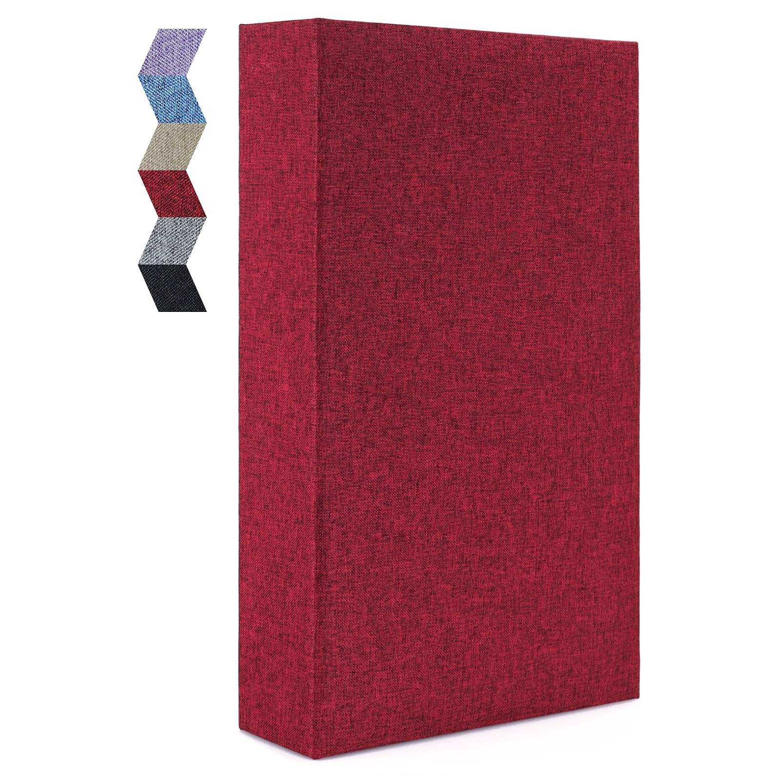 Vienrose Linen Photo Albums Slip in 6x4 300 Pockets Photobooks Black Page Large Capacity Picture Albums for Valentine Wedding Christmas Birthday