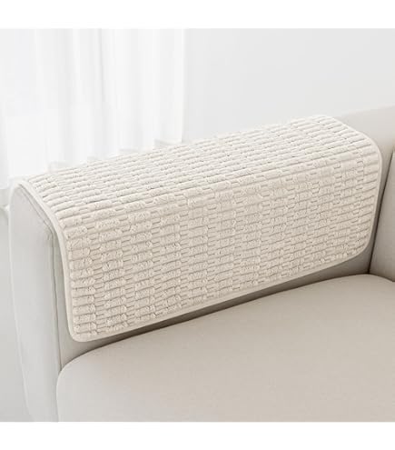 Lace Trim Couch Covers MINJIATEX Sofa Arm Covers - Set Of 2 Non
