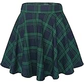 Urban CoCo Women's Basic Versatile Stretchy Flared Casual Mini Skater Skirt