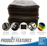 TDBS Microfiber Cleaning Cloth Large 40x40cm Grey 20 Pack view 5