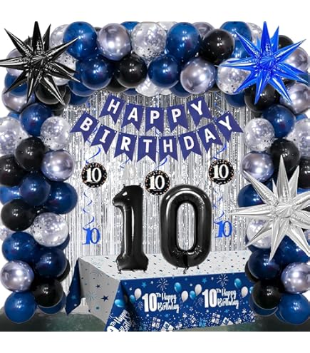 Ballons Décoration 10E Anniversaire Fille Rose,10E Anniversaire
