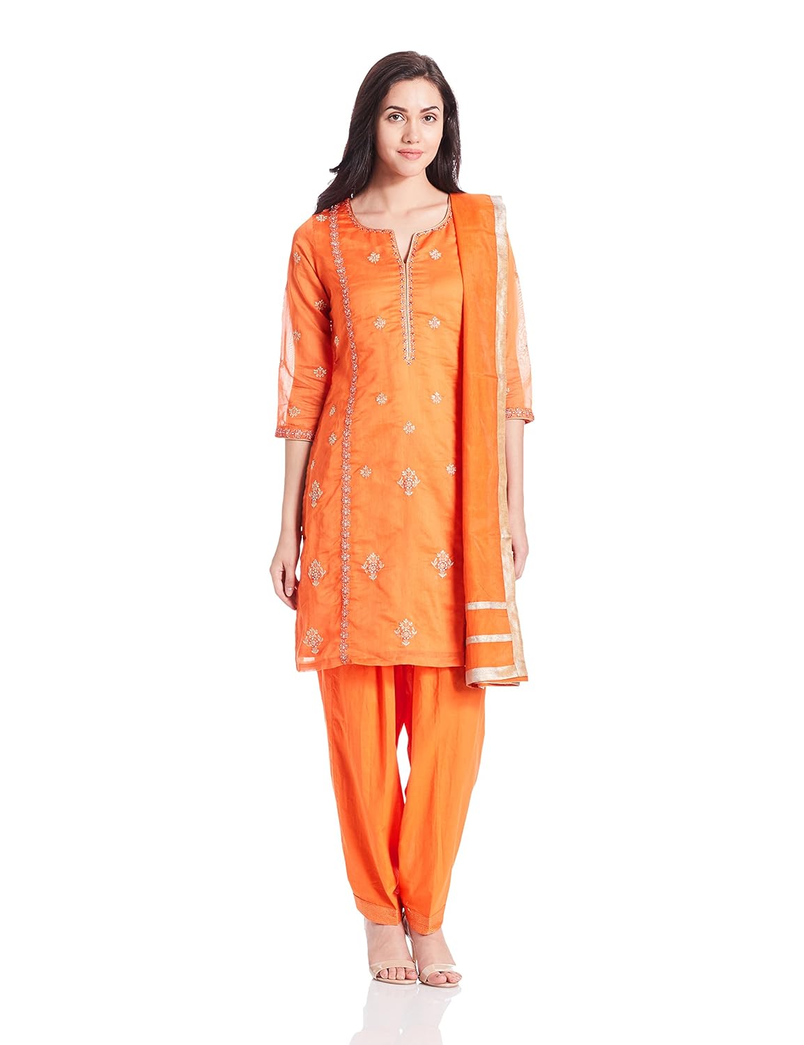 biba women's straight salwar suit