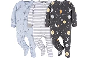 Gerber baby-boys Fleece Footed Pajamas 3-pack