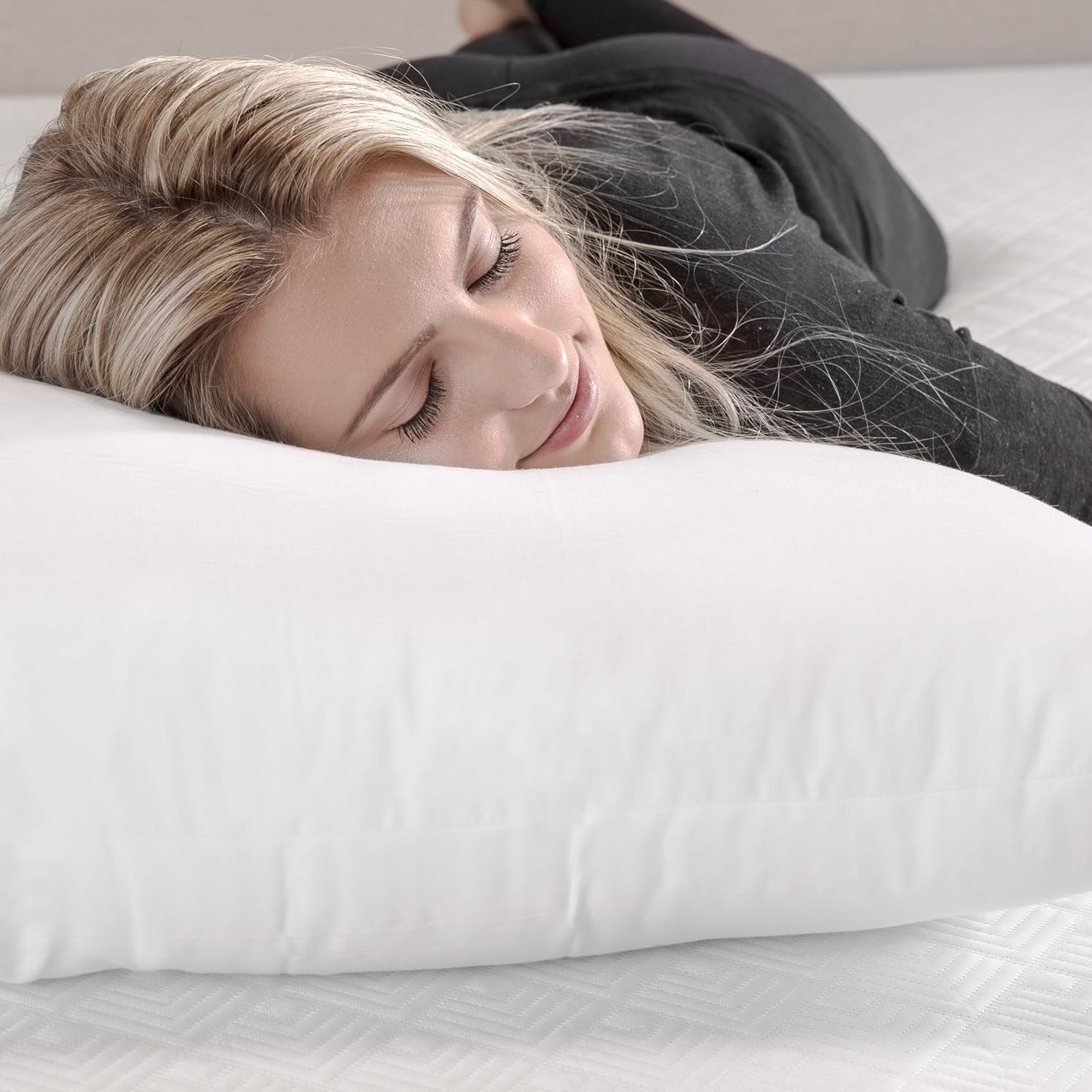 BioPEDIC 4-Pack Bed Pillows with Built-In Ultra-Fresh Anti-Odor Technology, Standard Size, White: Home & Kitchen