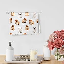 Yorhifa Pomeranian Gifts Kitchen Towels, Pomeranian