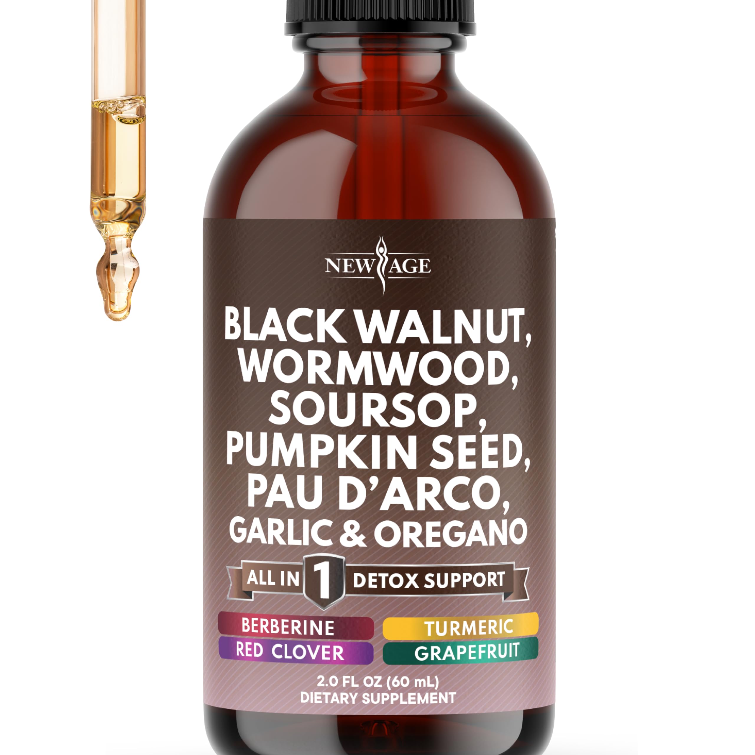 Black Walnut, Wormwood, Soursop, Pumpkin Seed, Pau D'Arco, Garlic & Oregano