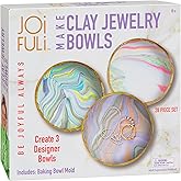 JOiFULi Make Your Own Clay Jewelry Bowls Arts and Crafts Kit for Girls Kids Ages 8 9 10 11 12 Years Old