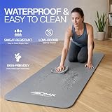 Bionix Extra Thick Yoga Mat 180x60 cm Non Slip with Carry Strap Grey view 9
