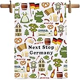 MNIGIU Germany Symbols Kitchen Towel Germany Lover Gift Germany Landmarks Towel