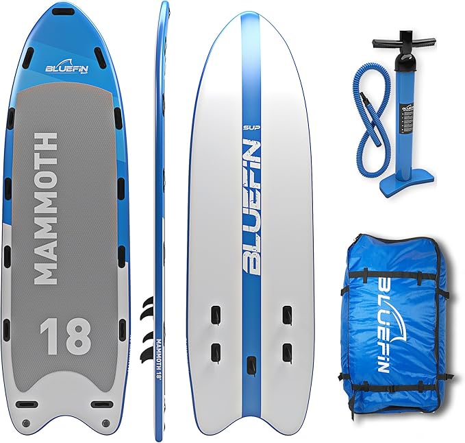 Bluefin Stand Up Inflatable Paddle Board Mammoth 18' Model Family / Group Board Up To 10