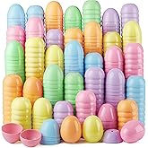 JOYIN 300PCS Pastel Easter Eggs, 2.3" Empty Plastic Eggs, Colorful Plastic Eggshell Bulks for Easter Hunt, Filling Treats, Party Favor, Easter Basket Stuffers, Classroom Prize Supplies