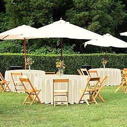 sancua Round Tablecloth 90 Inch Diameter, 8 Pack