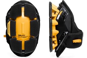 ToughBuilt - Gelfit Thigh Support Knee Pads, Professional Heavy-Duty Kneepads with Gel Cushion, EVA Foam, Adjustable Straps, and Robust Shatter-Resistant Shell (TBL-KP-G205-R)