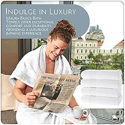 MAURA Basics Performance Bath Towels 100% Turkish