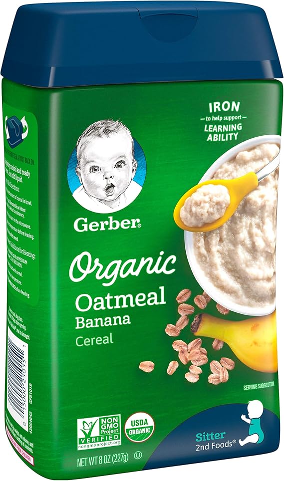 gerber oatmeal banana baby cereal