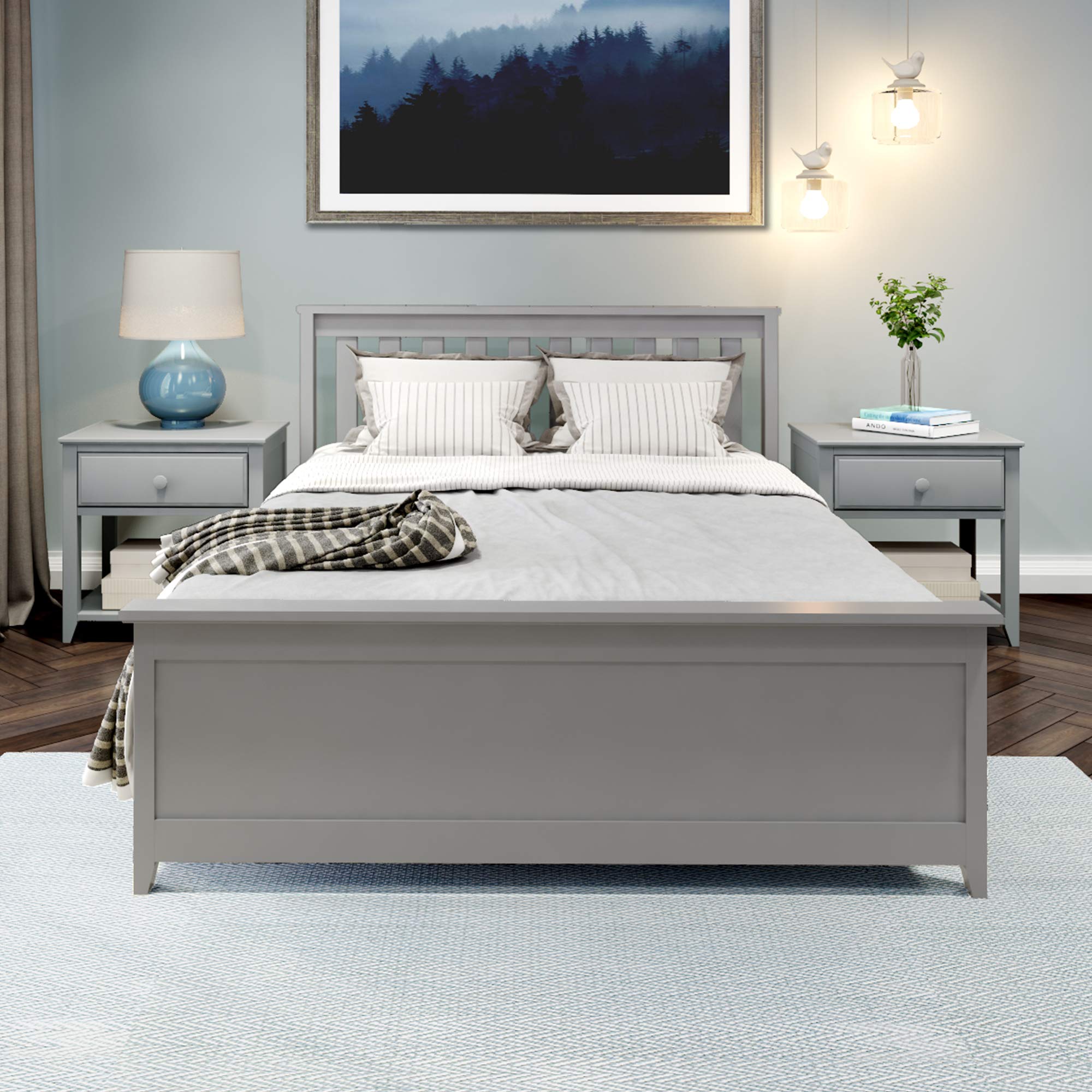 Plank & Beam Full Bed, Grey