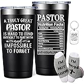 DOEARTE Pastor Gifts for Men - Pastor Christmas Appreciation Gifts - Thank You, Religious, Christian Gift for Pastors - 20oz Tumbler