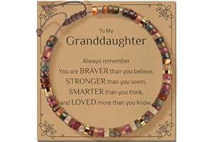 ZOKCC 30th 40th 50th 60th 70th 80th Birthday Gifts for Women, Natural Stone Bracelet Birthday Gifts for Mom Daughter Grandma Sister Friends Coworker